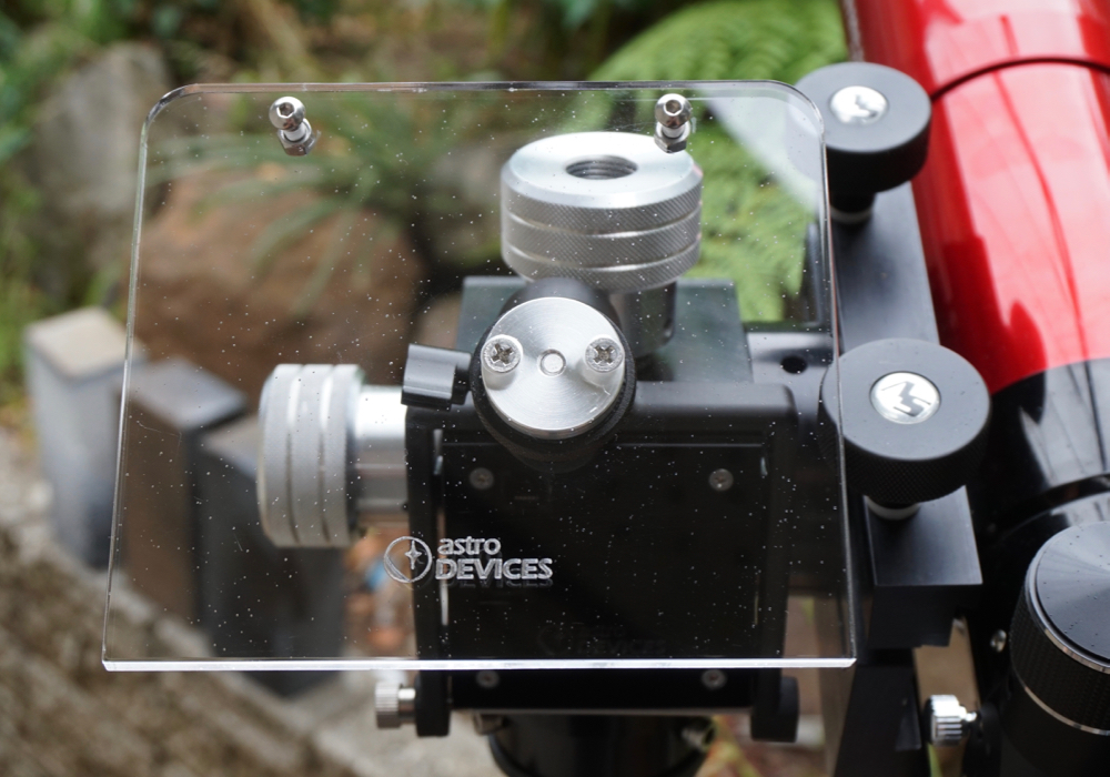 Nexus DSC shelf for Stellarvue M2C left side close up without DSC on it