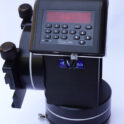 Nexus DSC shelf for DiscMounts DM6, front view on a white backdrop with a DSC on it