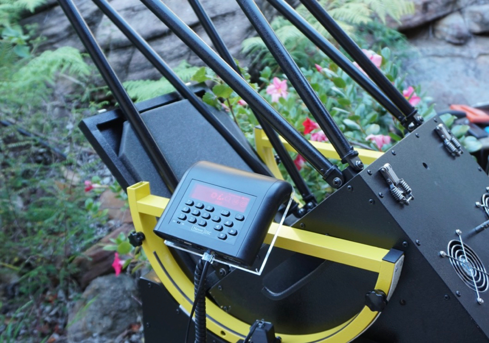 Nexus DSC shelf for Explore Scientific Truss Dobsonian with DSC on it