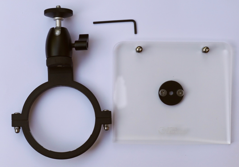 Nexus DSC shelf for Explore Scientific Twilight-II mount top view