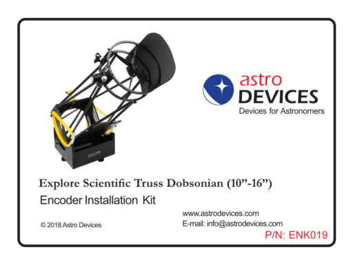 Explore Scientific Truss Dobsonian Encoder Kit box label