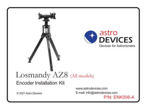 Losmandy AZ8 Encoder Kit box label
