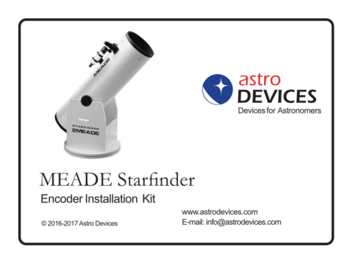 Meade Starfinder Dobsonian Encoder Kit box label