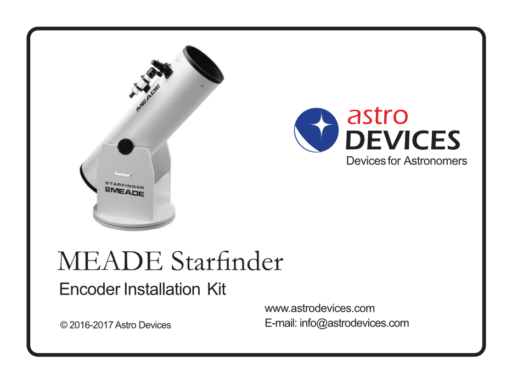 Meade Starfinder Dobsonian Encoder Kit box label