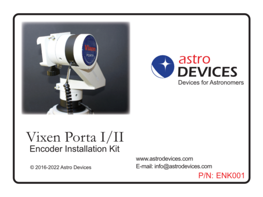 Vixen Porta I/II encoder kit box label